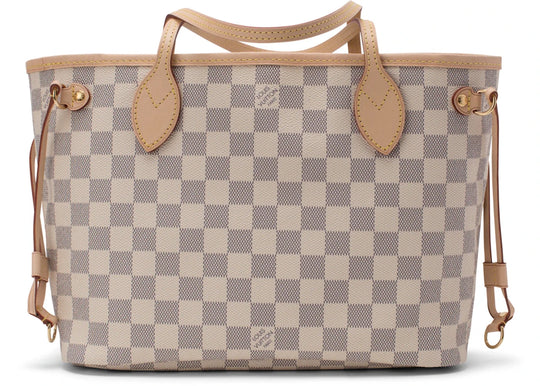 Louis Vuitton Neverfull Damier Azur PM Beige Lining - Handbags - Jawns on Fire Sneakers &amp; Shoes