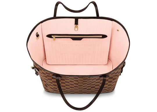 Louis Vuitton Neverfull Damier Ebene MM Rose Ballerina Lining - Handbags - Jawns on Fire Sneakers &amp; Shoes