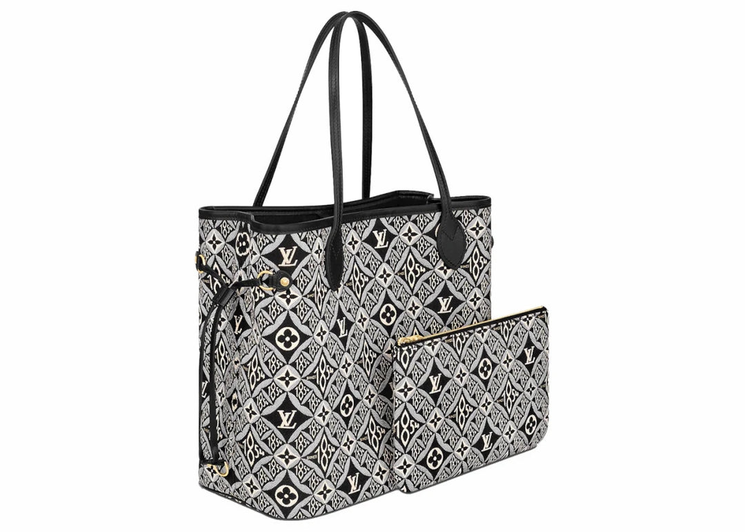 Louis Vuitton Neverfull MM Since 1854 Monogram Jacquard Gray - Handbags - Jawns on Fire Sneakers &amp; Shoes