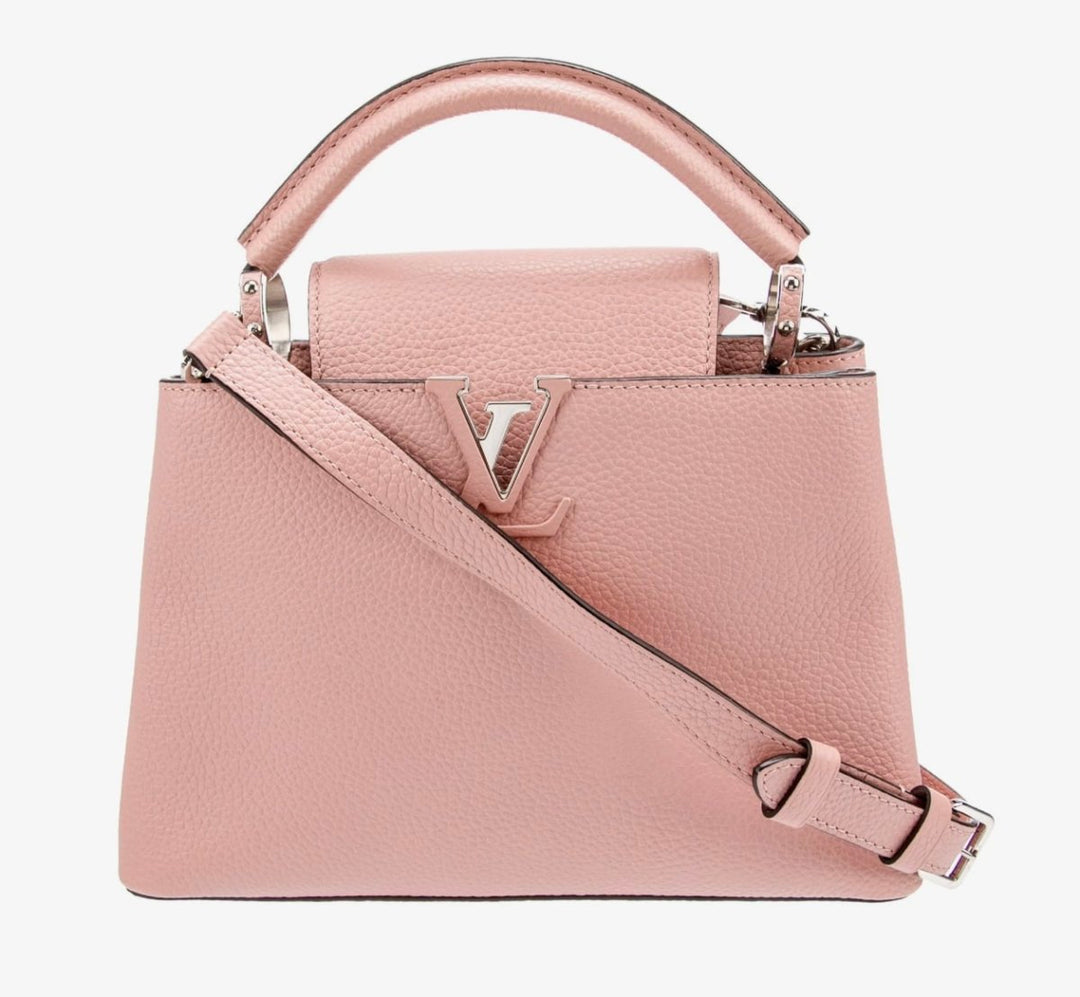 Louis Vuitton Pink Capucines Bag Leather MM Satchel - AH0177 - Handbags - Jawns on Fire Sneakers &amp; Shoes