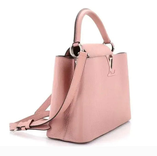 Louis Vuitton Pink Capucines Bag Leather MM Satchel - AH0177 - Handbags - Jawns on Fire Sneakers &amp; Shoes