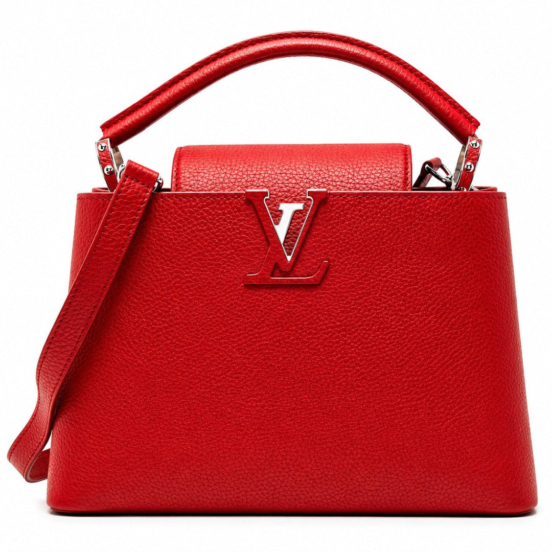 Louis Vuitton Scarlet Red Taurillon Capucine BB - Handbags - Jawns on Fire Sneakers & Shoes