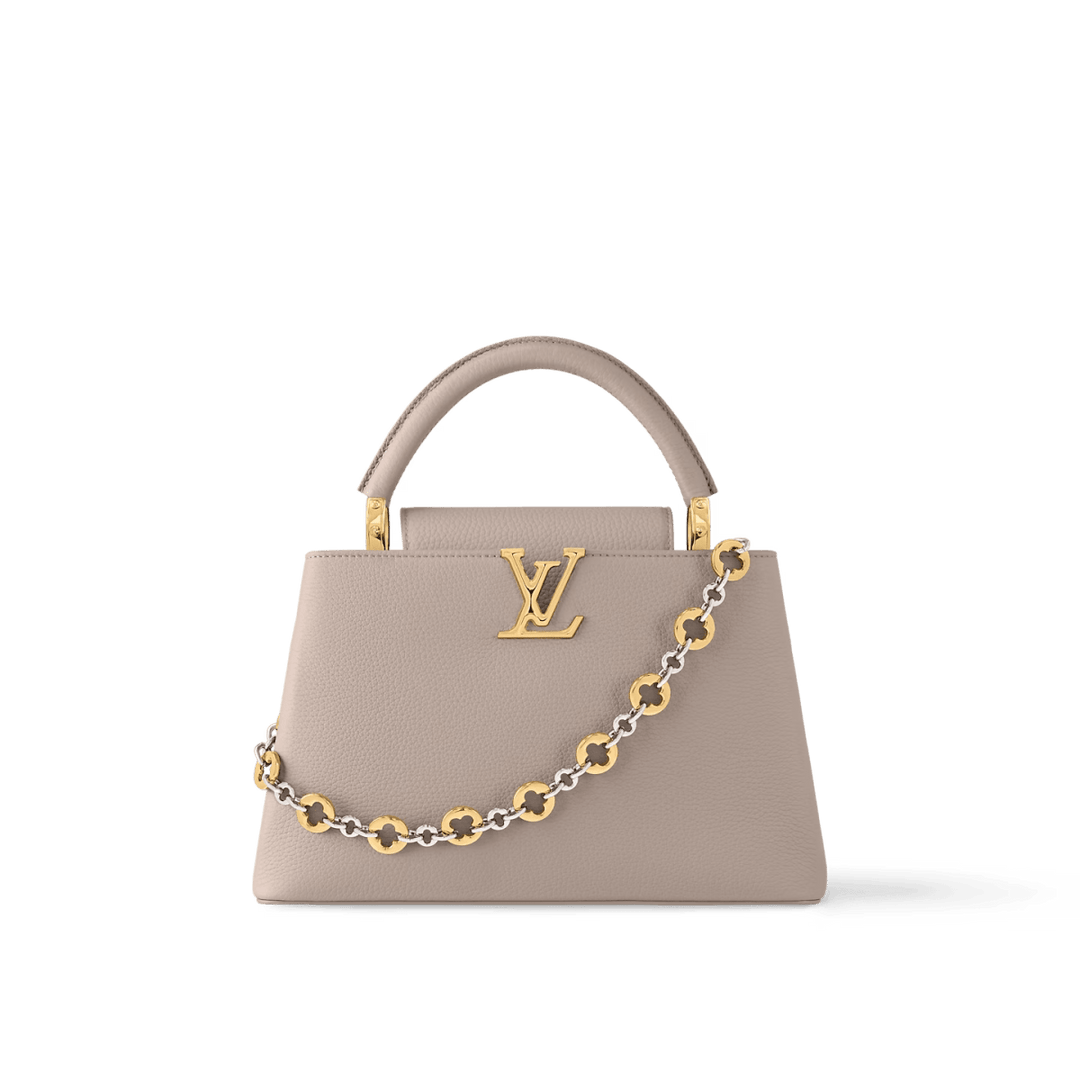 Louis Vuitton Taurillon Leather Capucines MM Bag Latte M12935 - Handbags - Jawns on Fire Sneakers & Shoes