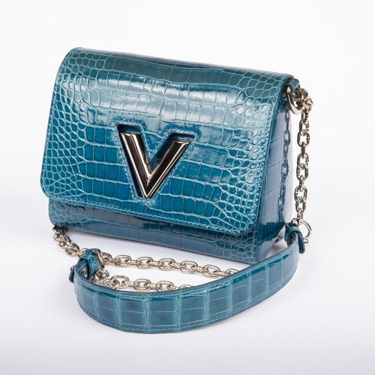 Louis Vuitton Twist Exotic Leather Teal Blue N92481 - Handbags - Jawns on Fire Sneakers &amp; Shoes