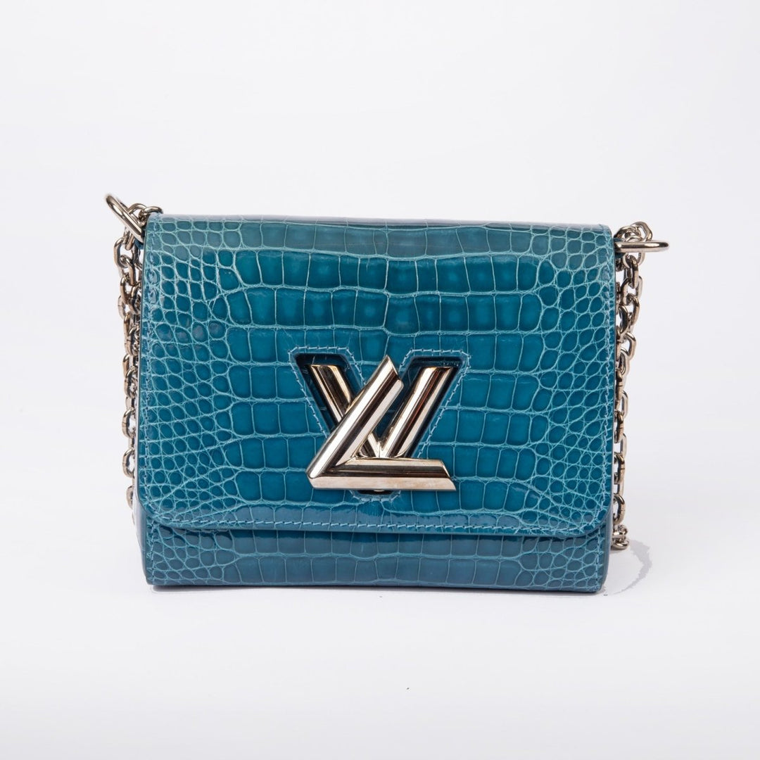 Louis Vuitton Twist Exotic Leather Teal Blue N92481 - Handbags - Jawns on Fire Sneakers & Shoes