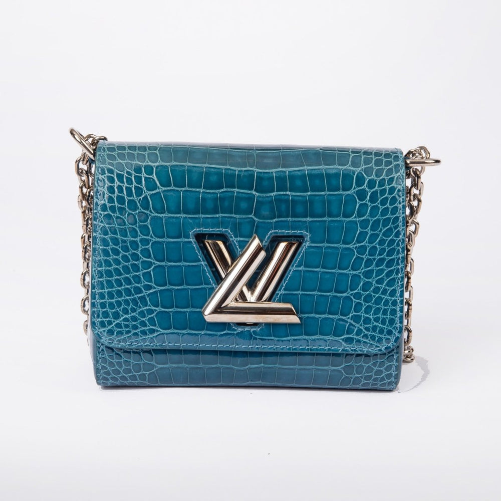 Louis Vuitton Twist Exotic Leather Teal Blue N92481 - Handbags - Jawns on Fire Sneakers & Shoes