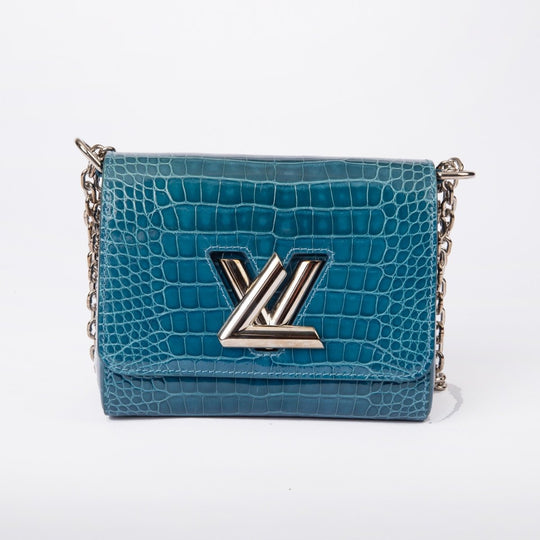 Louis Vuitton Twist Exotic Leather Teal Blue N92481 - Handbags - Jawns on Fire Sneakers &amp; Shoes