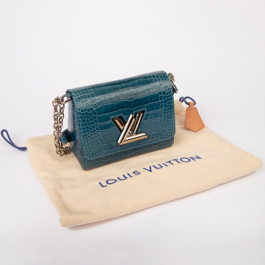 Louis Vuitton Twist Exotic Leather Teal Blue N92481 - Handbags - Jawns on Fire Sneakers &amp; Shoes