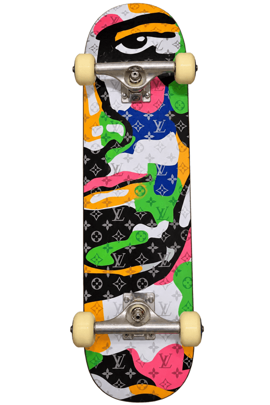 Louis Vuitton x Kid Super Multicolor Monogram Portrait Skateboard - Handbags - Jawns on Fire Sneakers &amp; Shoes
