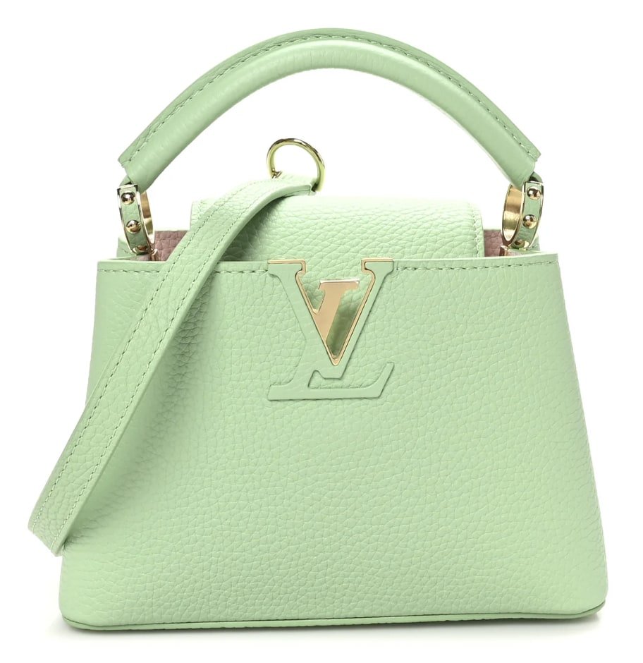 Louis Vuitton x Taurillon Mini Capucines Vert Pomme - Handbags - Jawns on Fire Sneakers & Shoes