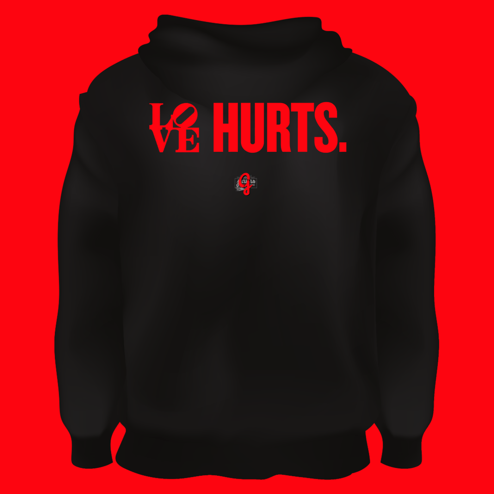 LOVE, Hurts. - Original Jawns - Black Hoodie - Hoodie - Jawns on Fire Sneakers & Shoes