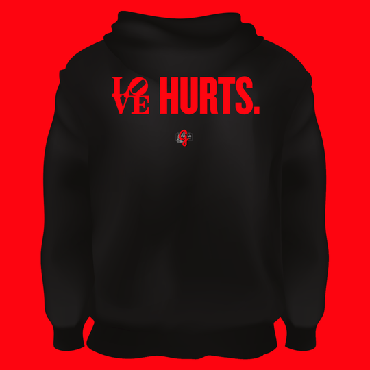 LOVE, Hurts. - Original Jawns - Black Hoodie - Hoodie - Jawns on Fire Sneakers & Shoes