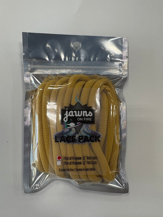 Sneaker Freak Round Laces - Mustard