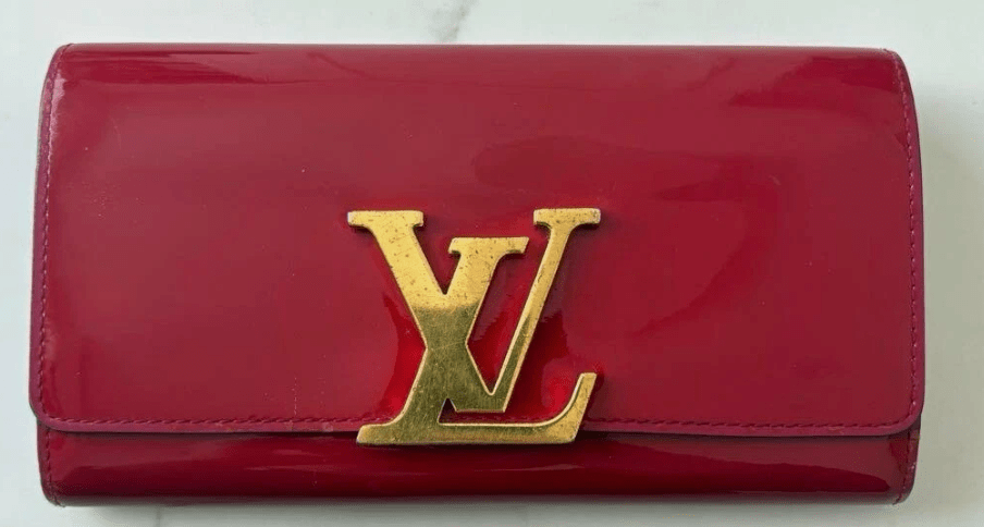 LV Louis Vuitton Vernis Portefeuille Louise Long Wallet Pink Rose Indien - Handbags - Jawns on Fire Sneakers & Shoes