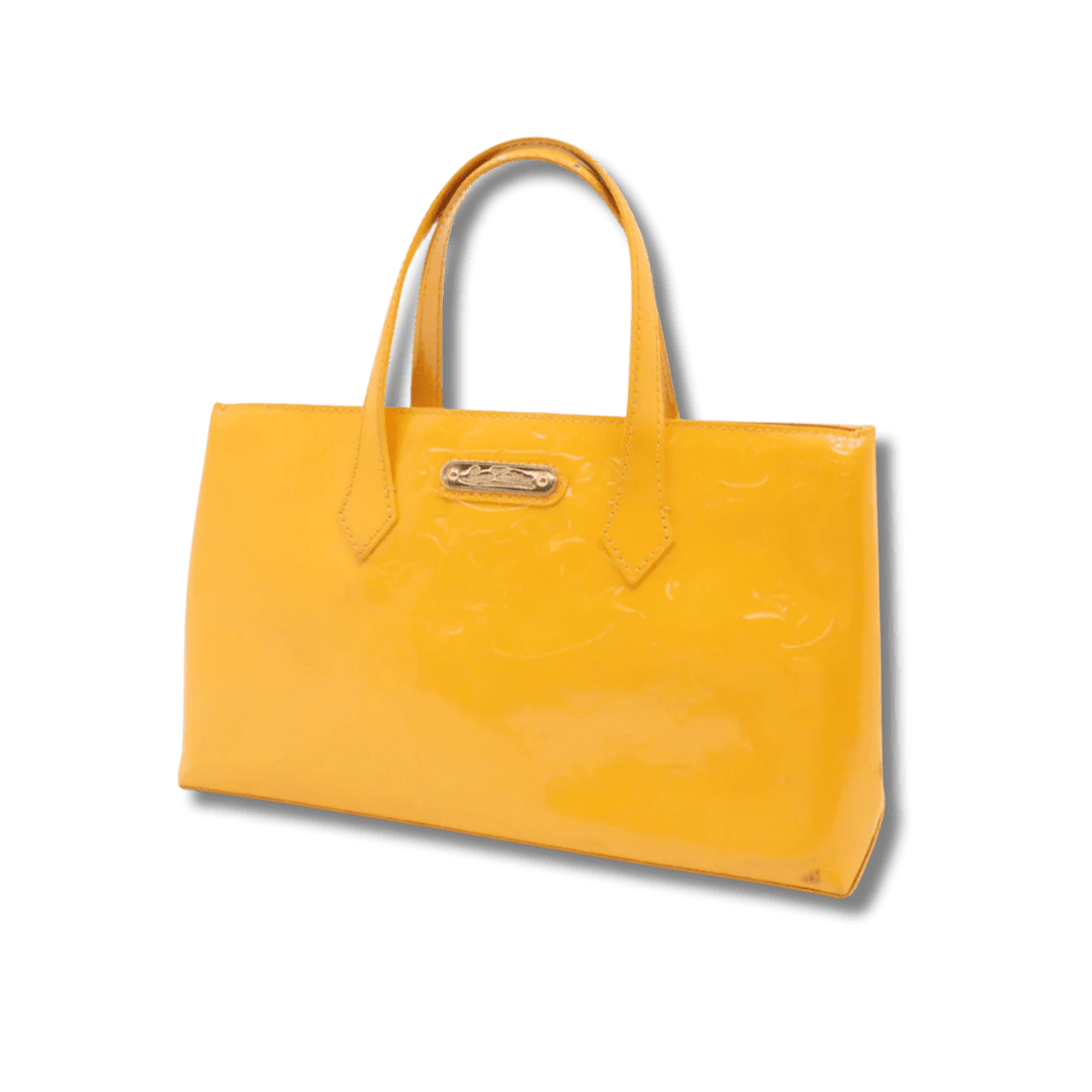 LV Louis Vuitton Wilshire PM in Yellow Vernis Leather - Handbags - Jawns on Fire Sneakers & Shoes