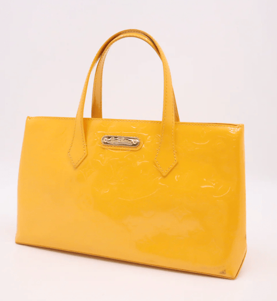 LV Louis Vuitton Wilshire PM in Yellow Vernis Leather - Handbags - Jawns on Fire Sneakers & Shoes