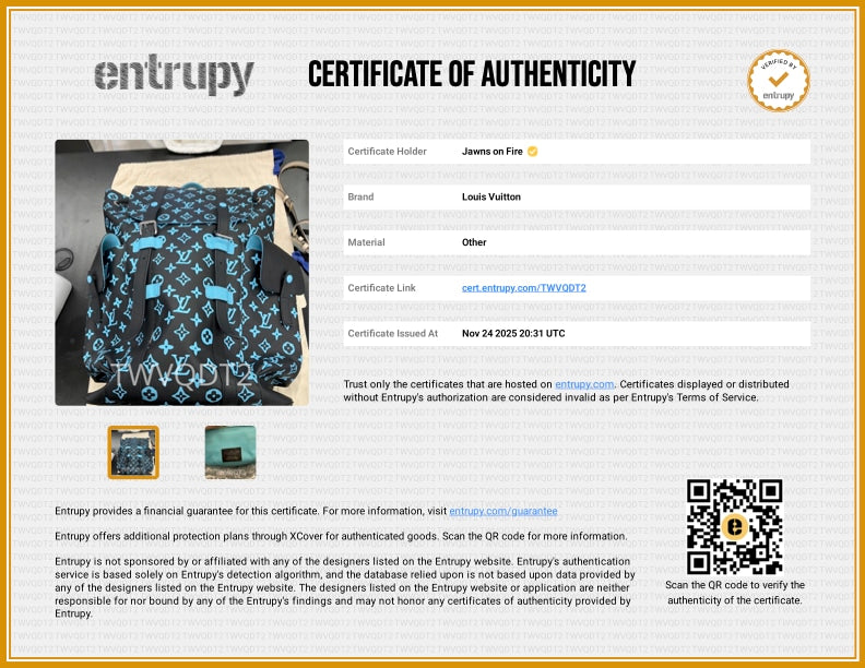 Louis Vuitton Black & Blue Monogram 3D Embossed Christopher Backpack