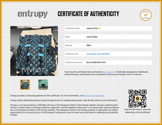 Louis Vuitton Black & Blue Monogram 3D Embossed Christopher Backpack