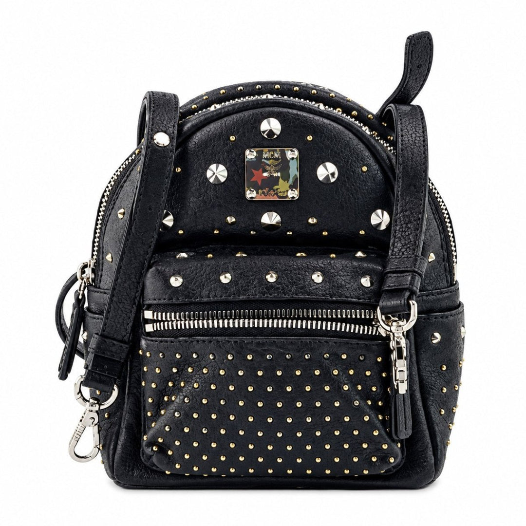 MCM Stark Bebe Boo Studded Backpack Black - Handbags - Jawns on Fire Sneakers &amp; Shoes