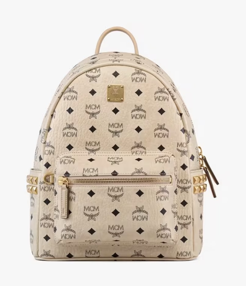 MCM Stark Side Studs Backpack Small Beige - Handbags - Jawns on Fire Sneakers &amp; Shoes