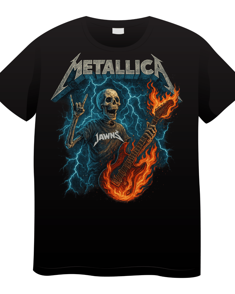 Metallica Guitar - Original Jawns - Black T-Shirt - T-Shirt - Jawns on Fire Sneakers & Shoes