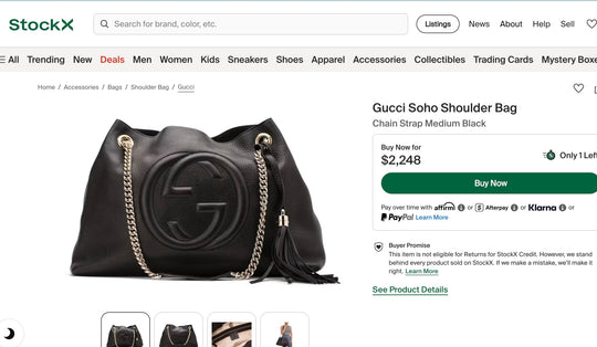 Gucci Soho Black Leather Tote