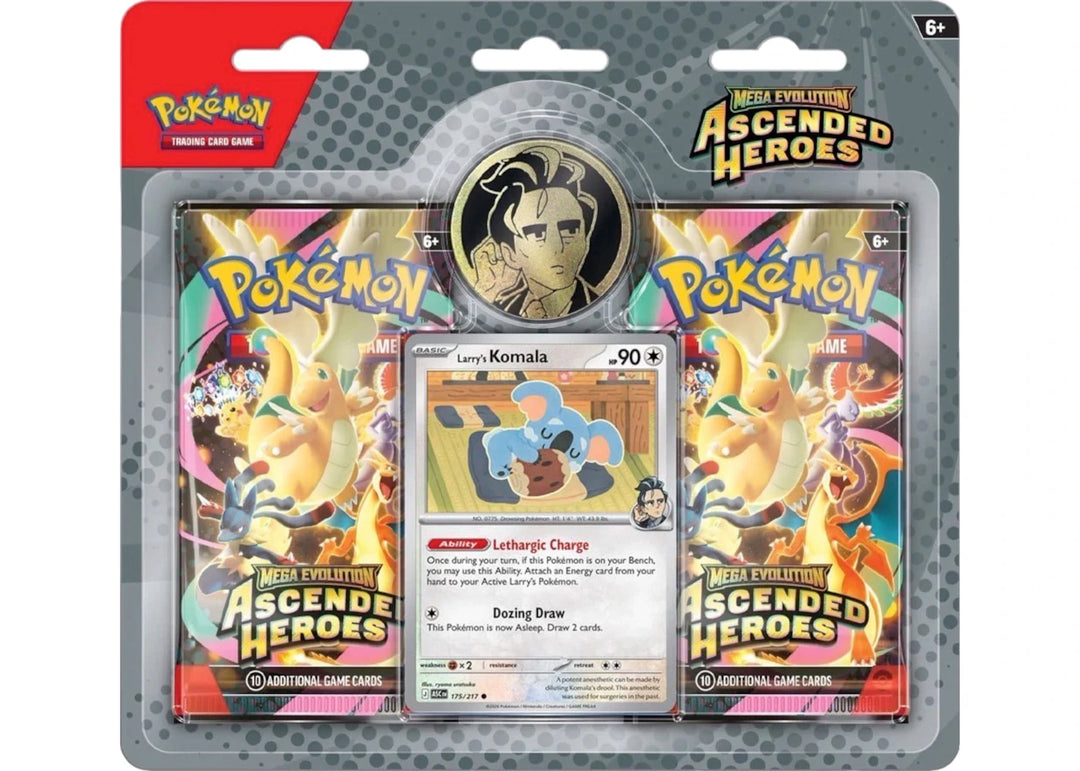2026 Pokémon Mega Evolution Ascended Heroes Larry's Komala Blister Pack