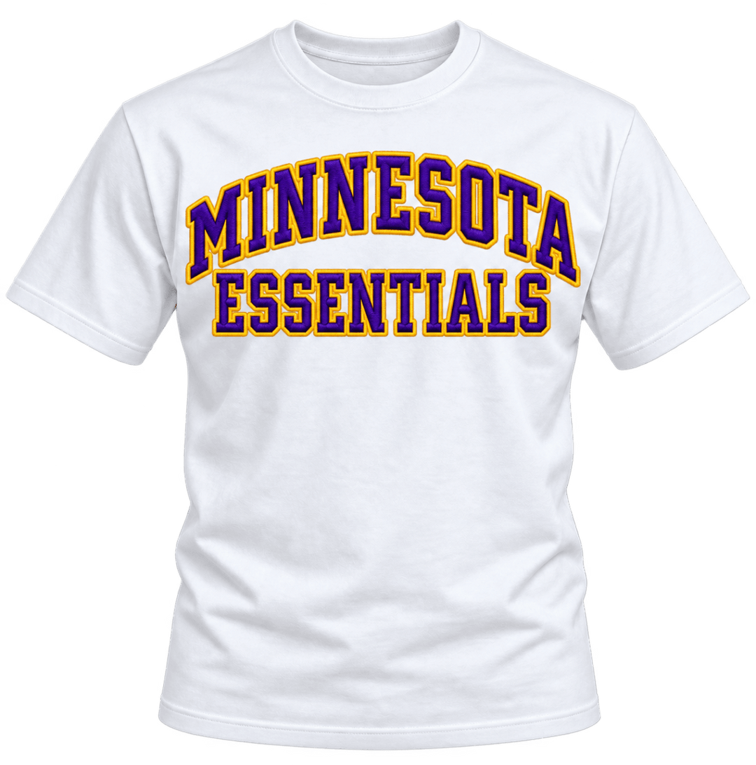Minnesota Essentials T-Shirt – White – Vikings | Jawns on Fire - T-Shirt - Jawns on Fire Sneakers &amp; Shoes