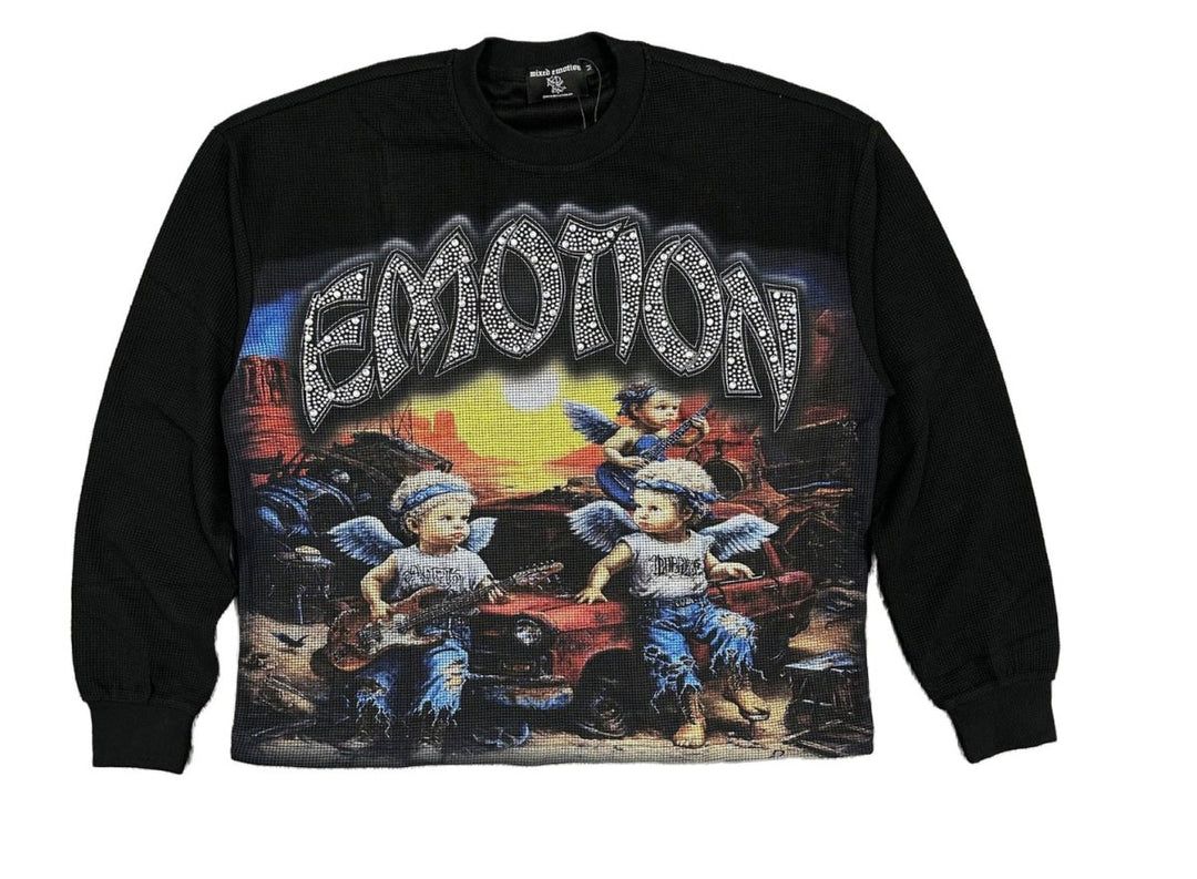 Mixed Emotions “Sunrise” thermal Long Sleeve - Clothing - Mens - Jawns on Fire Sneakers &amp; Shoes