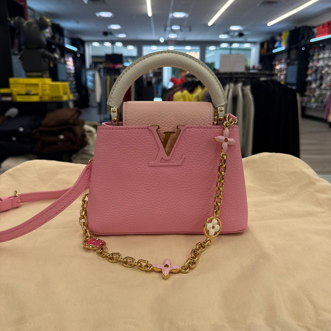 Louis Vuitton LV Mini Monogram Capucines Pink Candy