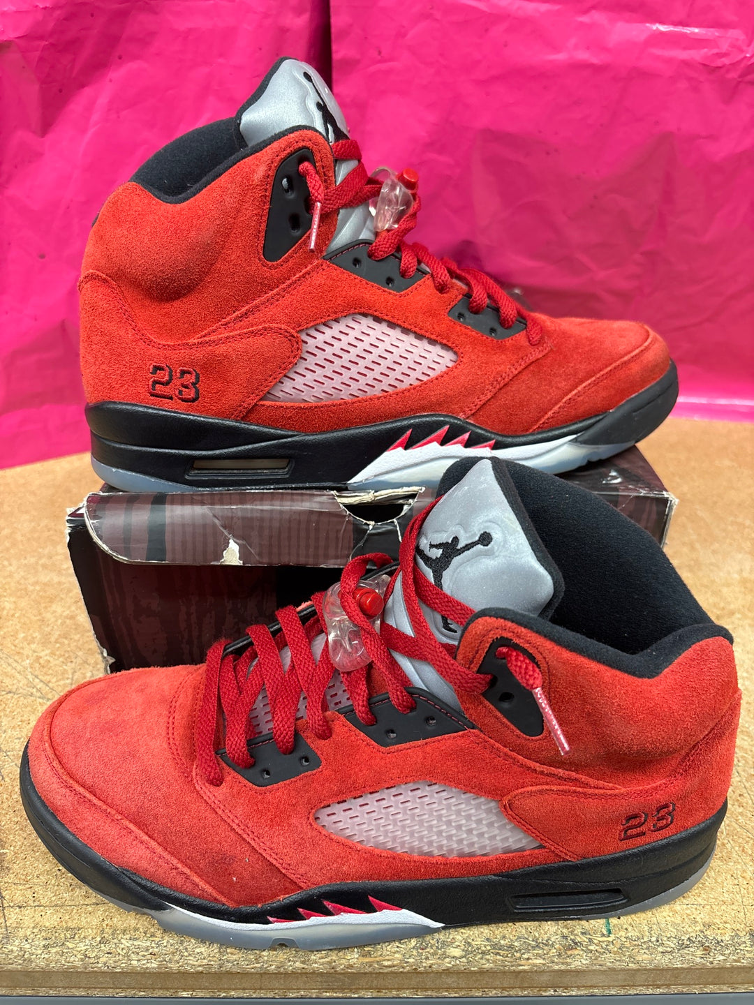 Jordan 5 Raging Bull Mens 11.5 Used No Box