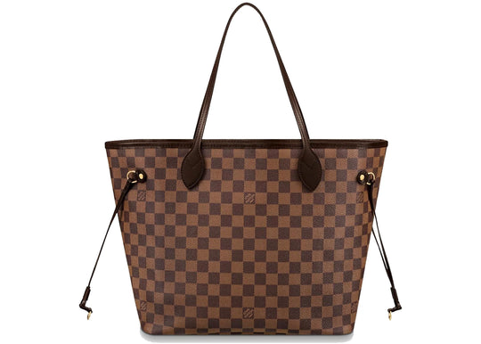 Louis Vuitton Neverfull Damier Ebene MM Rose Ballerina Lining