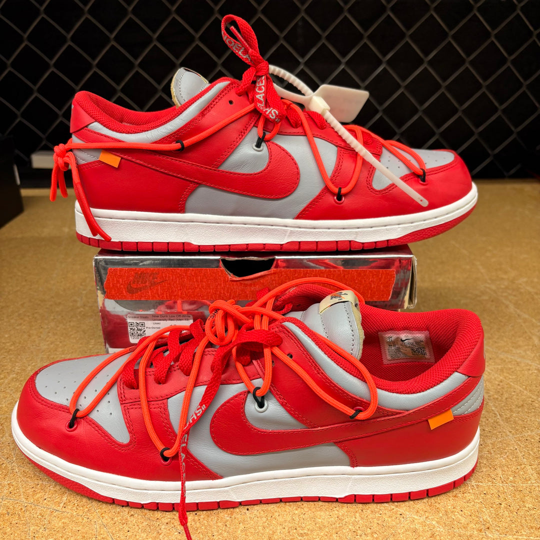 Nike Dunk Low Off-White University Red (Men 13) Used