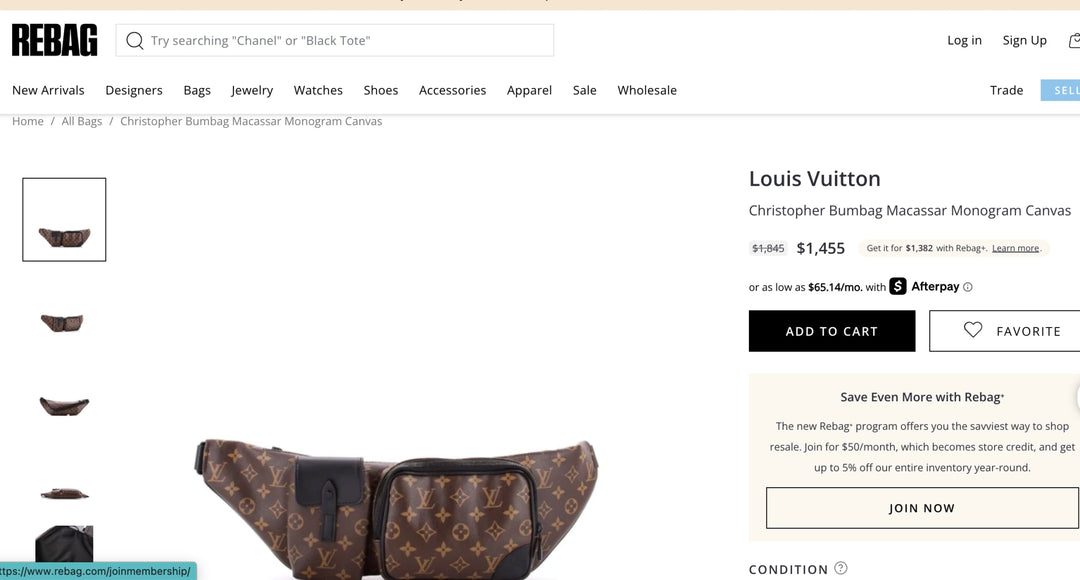 Louis Vuitton Christopher Bumbag Monogram Brown