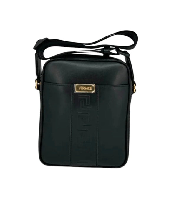 Versace Leather Crossbody Bag | Black | 17cm