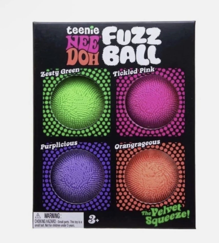 NeeDoh Fuzz Ball 4 Pack - Assorted Color - Sensory Toys - Jawns on Fire Sneakers & Shoes
