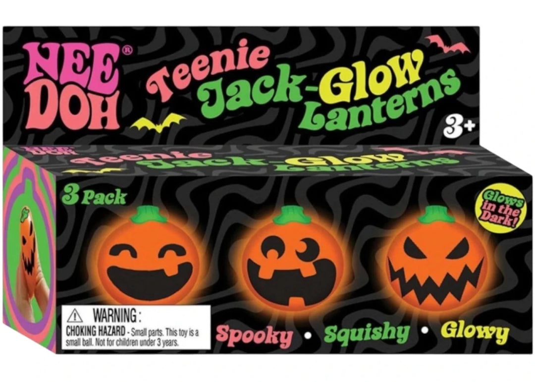 NeeDoh Jack Glow Lantern Squishy Fidget Toy 3-Pack - Sensory Toys - Jawns on Fire Sneakers &amp; Shoes