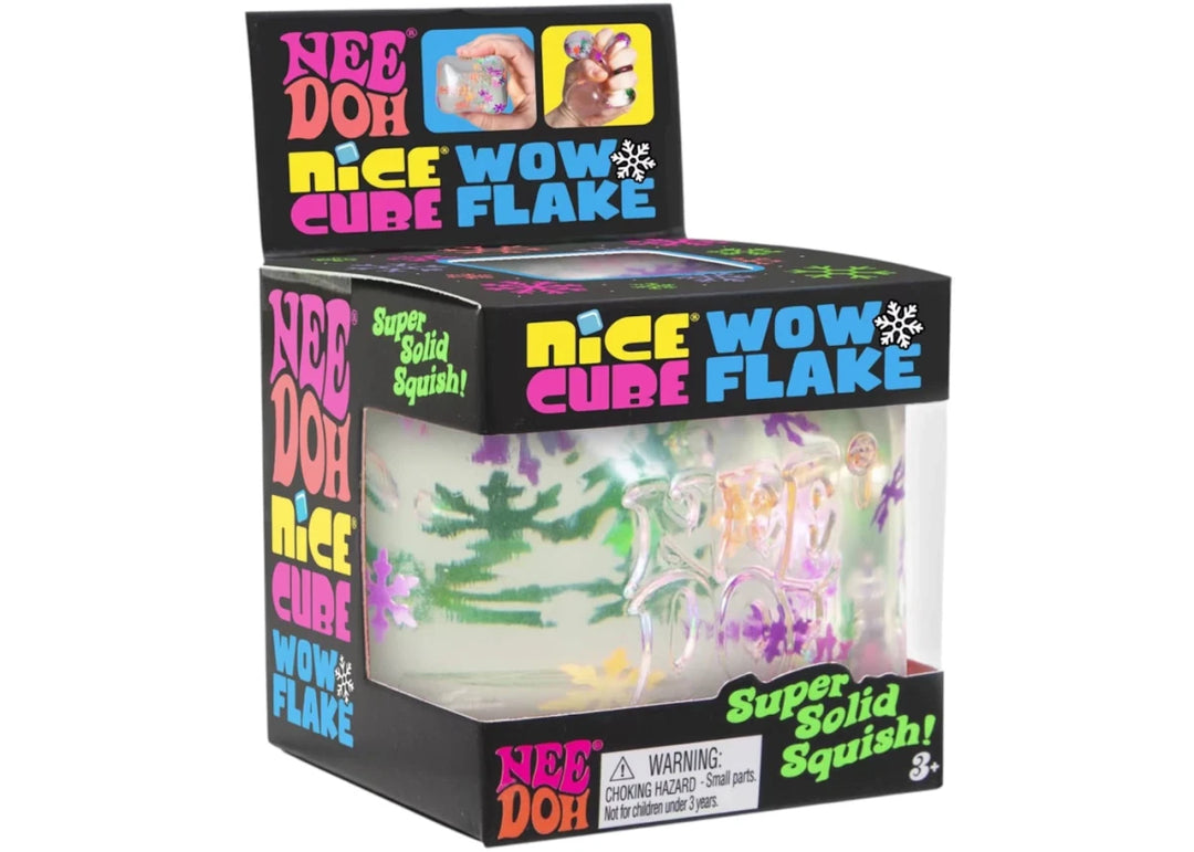NeeDoh Nice Cube: Wow Flake Squishy Fidget Toy - Sensory Toys - Jawns on Fire Sneakers &amp; Shoes