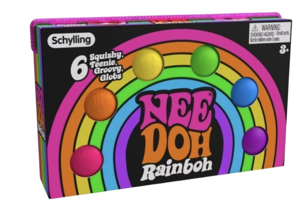 NeeDoh Rainboh Squishy Fidget Toy Set of 6 - Sensory Toys - Jawns on Fire Sneakers & Shoes