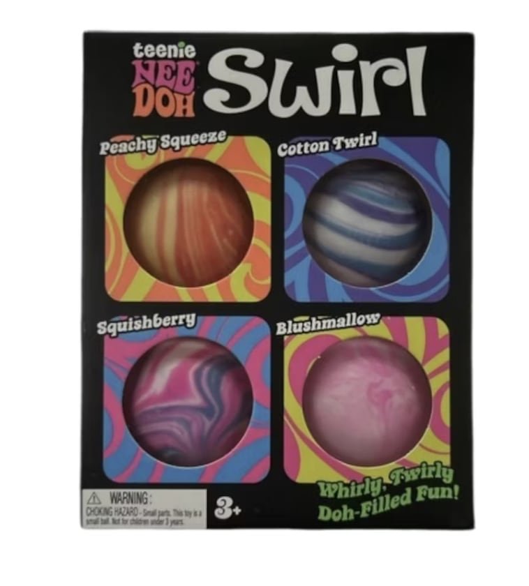 NeeDoh Teenie Swirl 4 pack Assorted Color - Sensory Toys - Jawns on Fire Sneakers & Shoes
