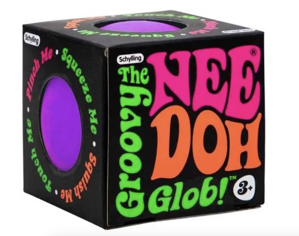 NeeDoh The Groovy Glob 2.5-Inch Small Stress Ball - Assorted Colors - Sensory Toys - Jawns on Fire Sneakers & Shoes