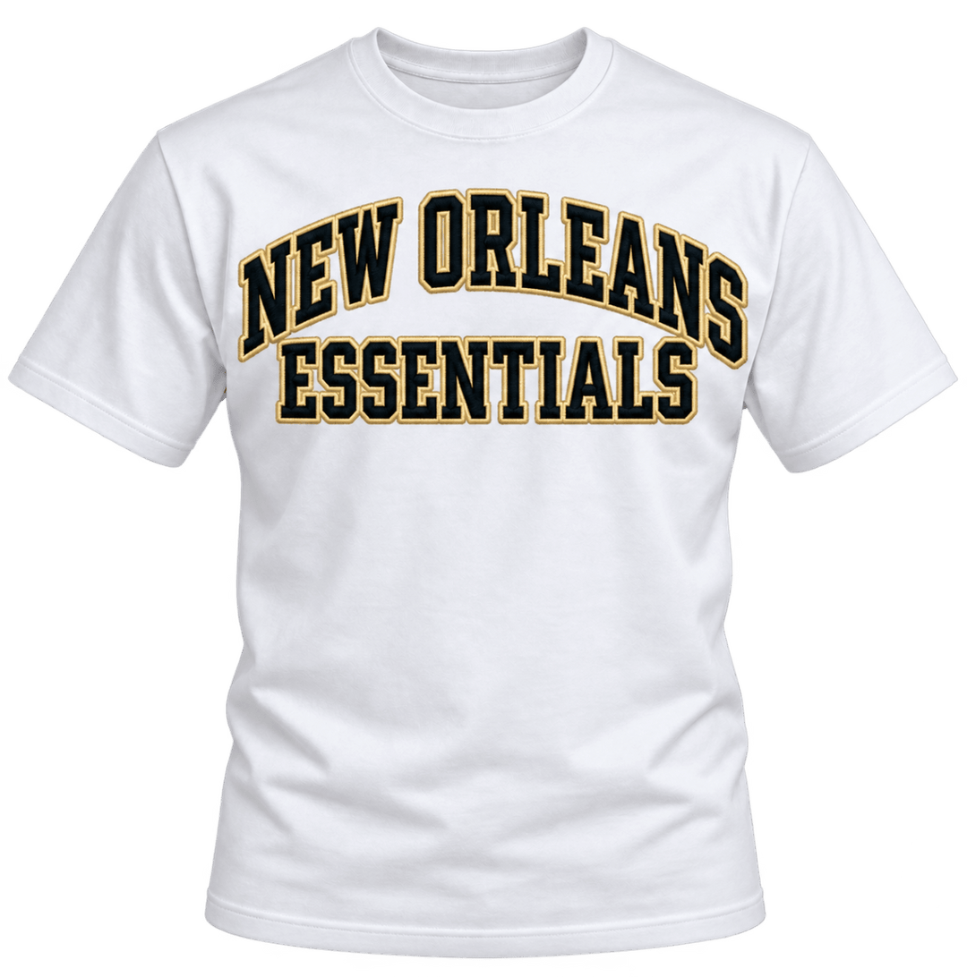 New Orleans Essentials T-Shirt – White – Saints | Jawns on Fire - T-Shirt - Jawns on Fire Sneakers &amp; Shoes