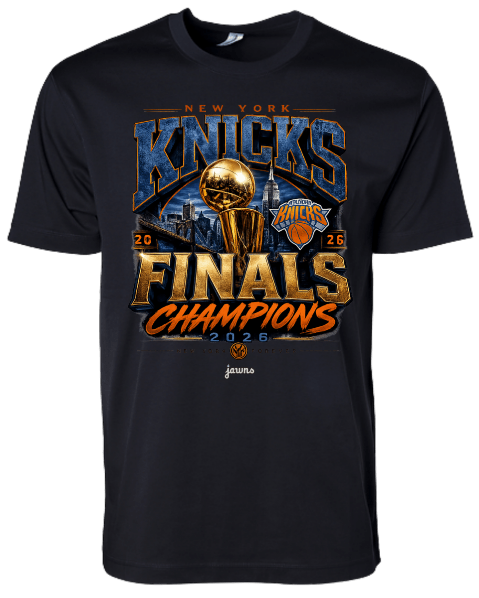 New York Knicks 2026 Champions Black T-Shirt - T-Shirt - Jawns on Fire Sneakers & Shoes