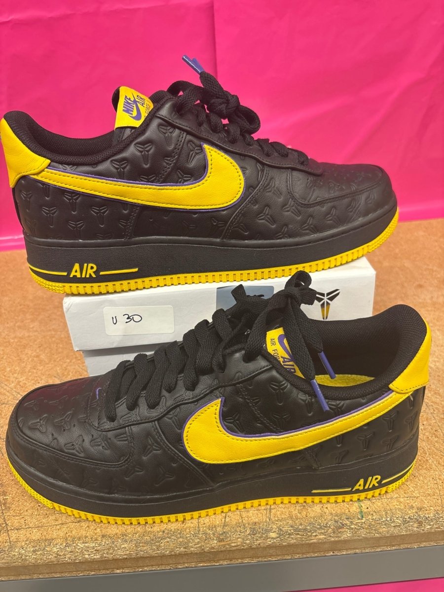 Nike Air Force 1 Black Kobe Men 12 - Sneakers - Jawns on Fire Sneakers & Shoes