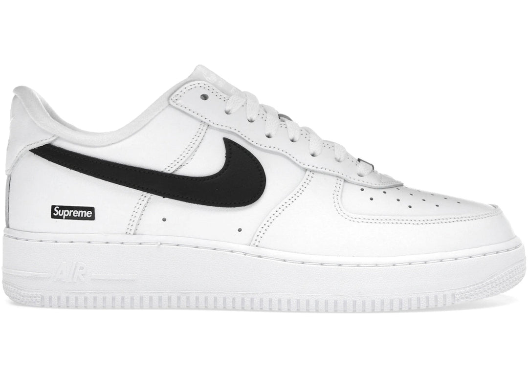 Nike Air Force 1 Low Supreme White Black - Sneakers - Jawns on Fire Sneakers & Shoes
