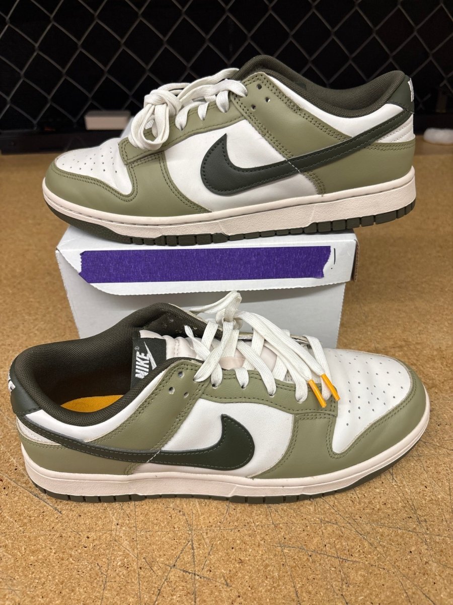 Nike Dunk Low Olive Green Men 10 Used No Box - Sneakers - Jawns on Fire Sneakers & Shoes