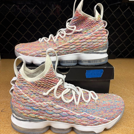 Nike LeBron 15 Fruity Pebbles Men 12 Used - Sneakers - Jawns on Fire Sneakers &amp; Shoes