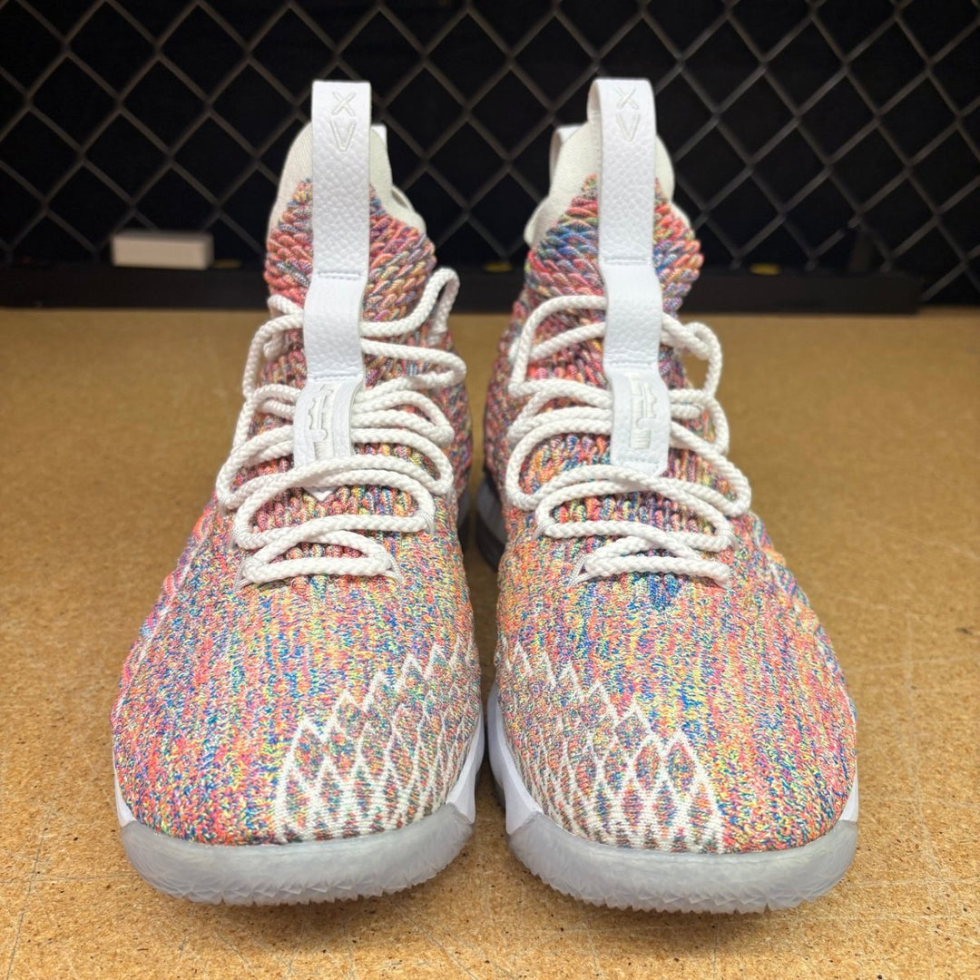 Nike LeBron 15 Fruity Pebbles Men 12 Used - Sneakers - Jawns on Fire Sneakers &amp; Shoes