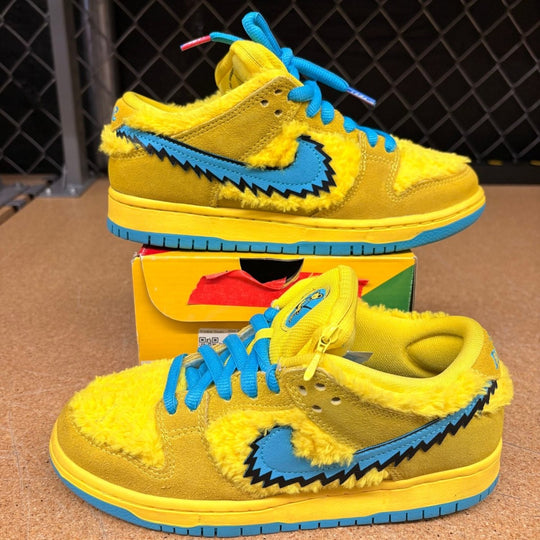 Nike SB Dunk Low Grateful Dead Bears Opti Yellow (Men 6) Used - Sneakers - Jawns on Fire Sneakers &amp; Shoes