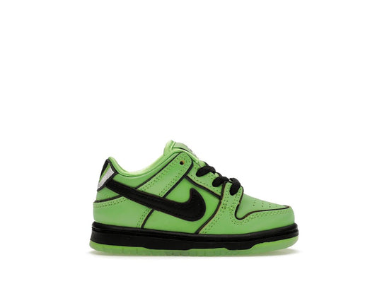 Nike SB Dunk Low The Powerpuff Girls Buttercup (TD) - Sneakers - Jawns on Fire Sneakers & Shoes